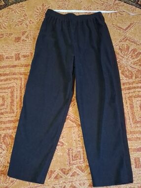 Briggs New York Black Elastic Waist Pull-On Joggers (Jea076)